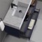 Floating Bathroom Vanity, Modern, Blue, 40
